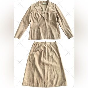 1970’s Ultra-Suede A-Line Skirt/Blazer Set